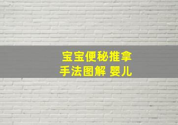 宝宝便秘推拿手法图解 婴儿